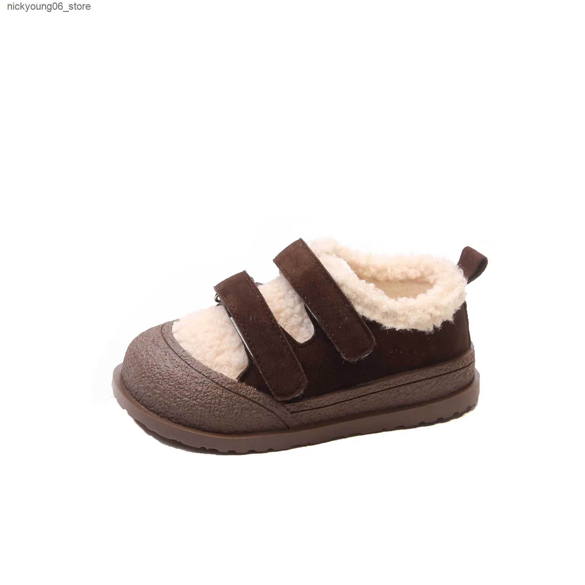 Boots Girls Shoes Winter Baby Boy Girl Boot Infant Shoe Child Plush Boot Comfortable Anti-Slippery Kid Casual Shoe Princess Plush Shoe L240910