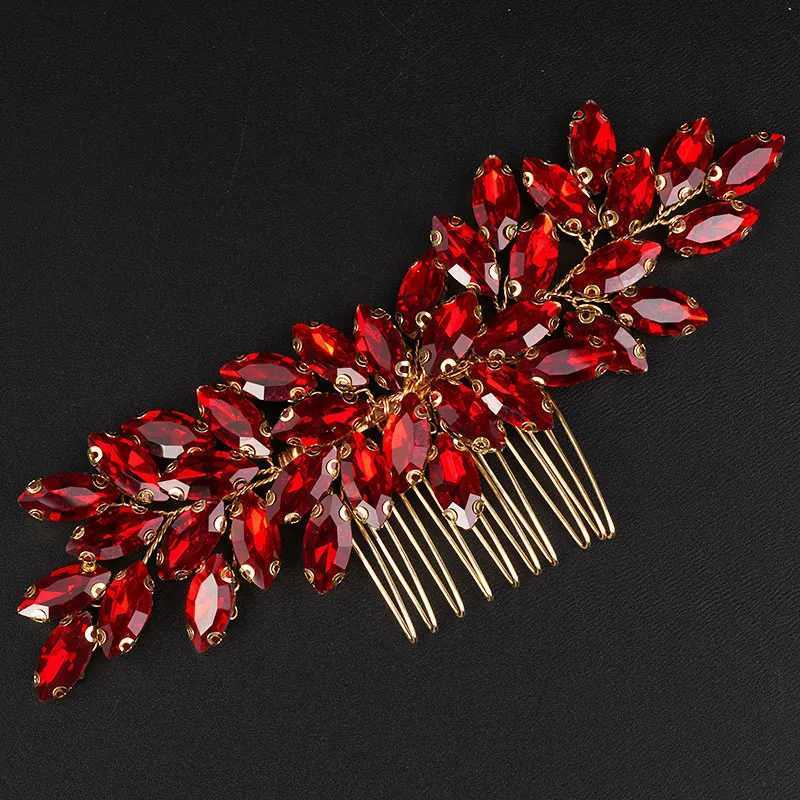 Fashionable rhinestone bridal headpiece 9-color wedding hair accessories womens handmade headpiece party headpiece W241007