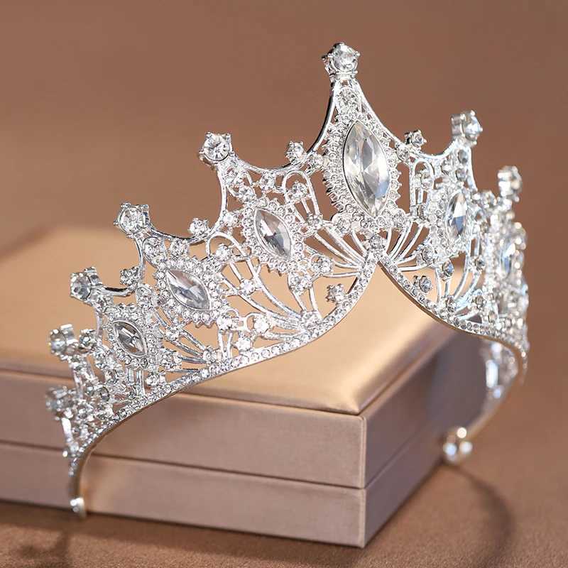 Itacazzo Bridal Headwear Silver Womens Classic Wedding Dress Crown Birthday Tiaras W241007