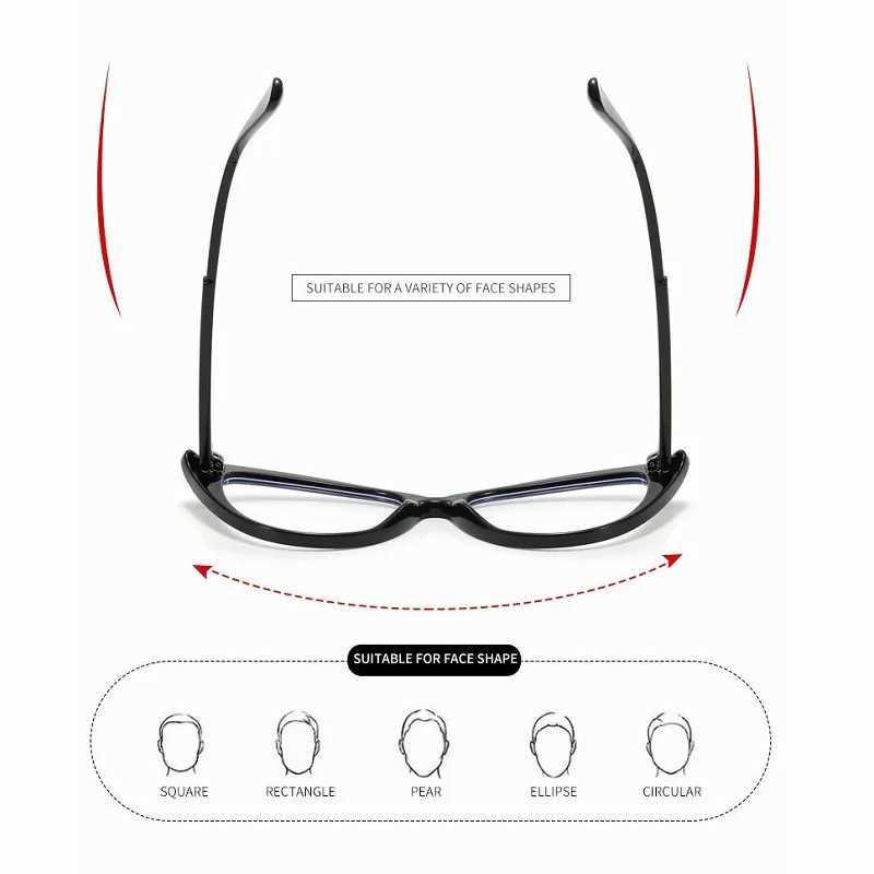 New Cat Eye Anti Blue Light Glasses Women Vintage Eyeglass Woman Glasses Frame Classic Vintage Small Size Eyeglasses 2023X241008