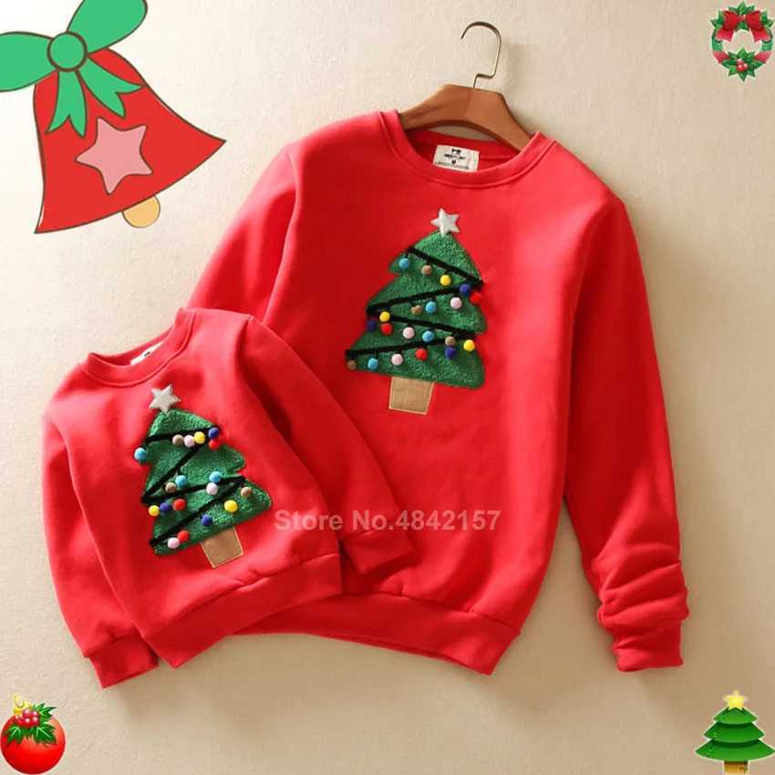 Ugly Christmas Tree Deer Sweater Family Appearance Clothes Christmas Family Matching Clothes Father Mother Daughter Mom and Me Clothes W241008