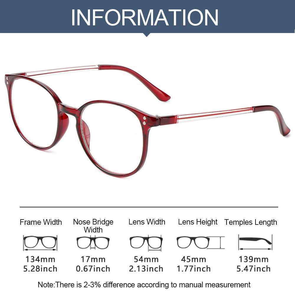 Hot Sale High-definition Reading Glasses Unisex Fashion Ultralight PC Frames Presbyopic Glasses Vision Care Eyewear +1.00~4.00X241008