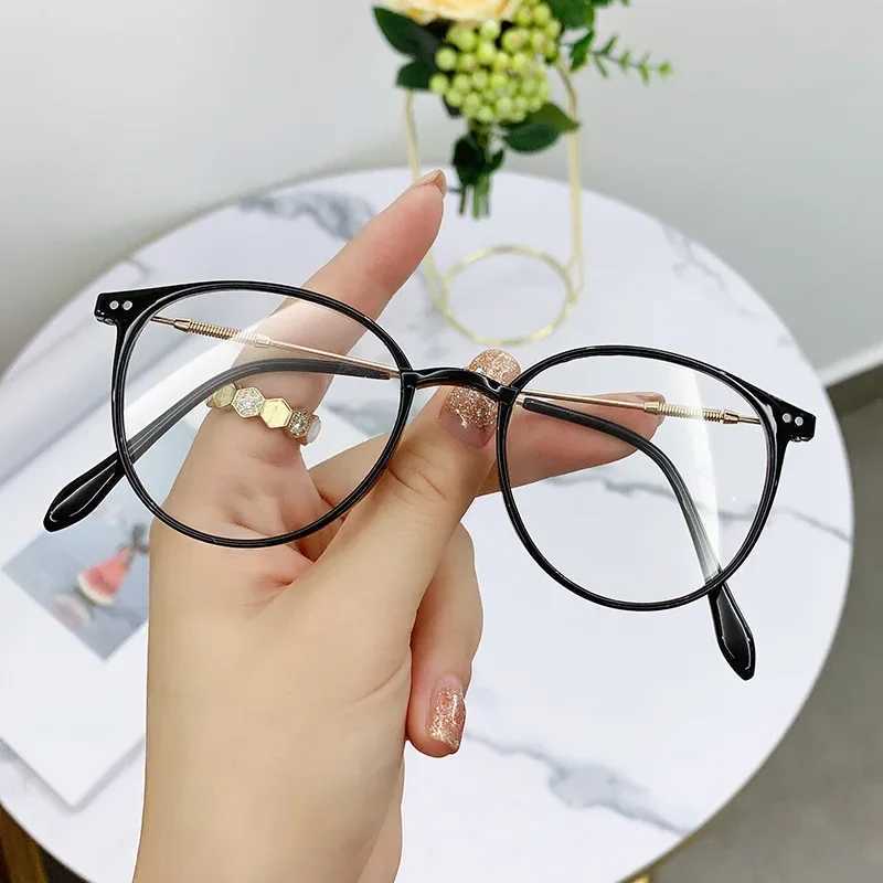 Trend Optical Computer Transparent Universal Glasses New Fashion Anti-Blu-Ray Women Eyewear Retro Myopia Men Eyeglasses FrameX241008