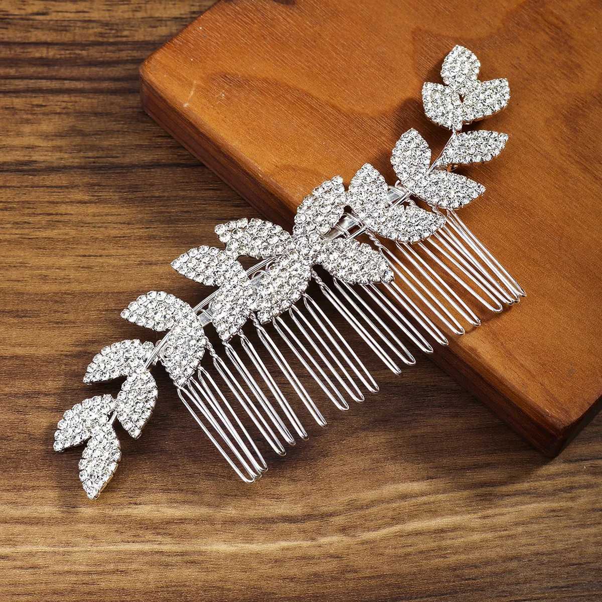 Bridal Wedding Hair Accessories Crystal Silver Hair Comb Suitable for Women Bridal Headwear Party Jewelry Bridal Maid Gift W241007