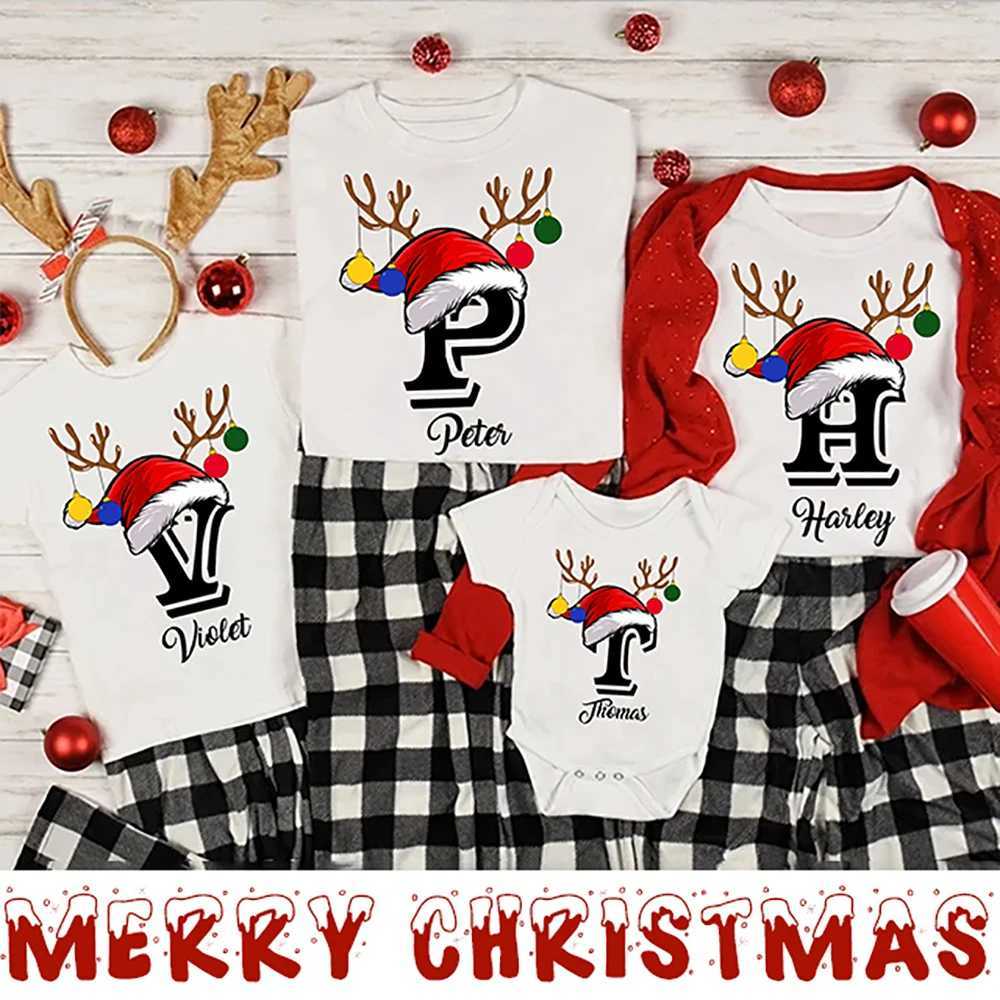 Personalized Christmas family matching T-shirts make their debut featuring clothing for mothers fathers daughters sons babies holiday girls and boys W