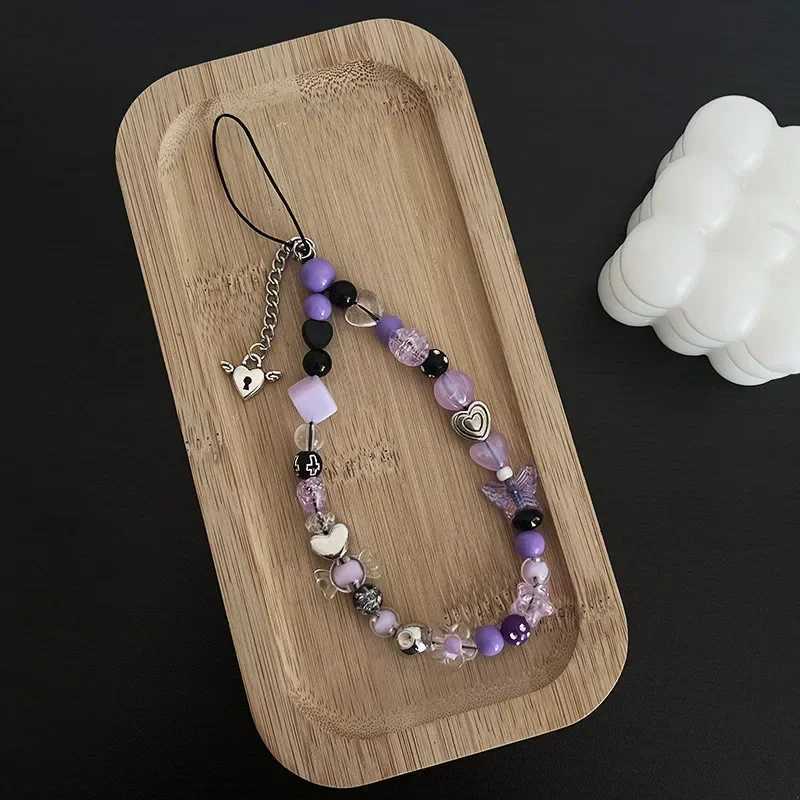2024 Explosive Ins Style Personality Phone Camera Phone Chain Acrylic Beads Phone StrAP Keychain StrAPX241008