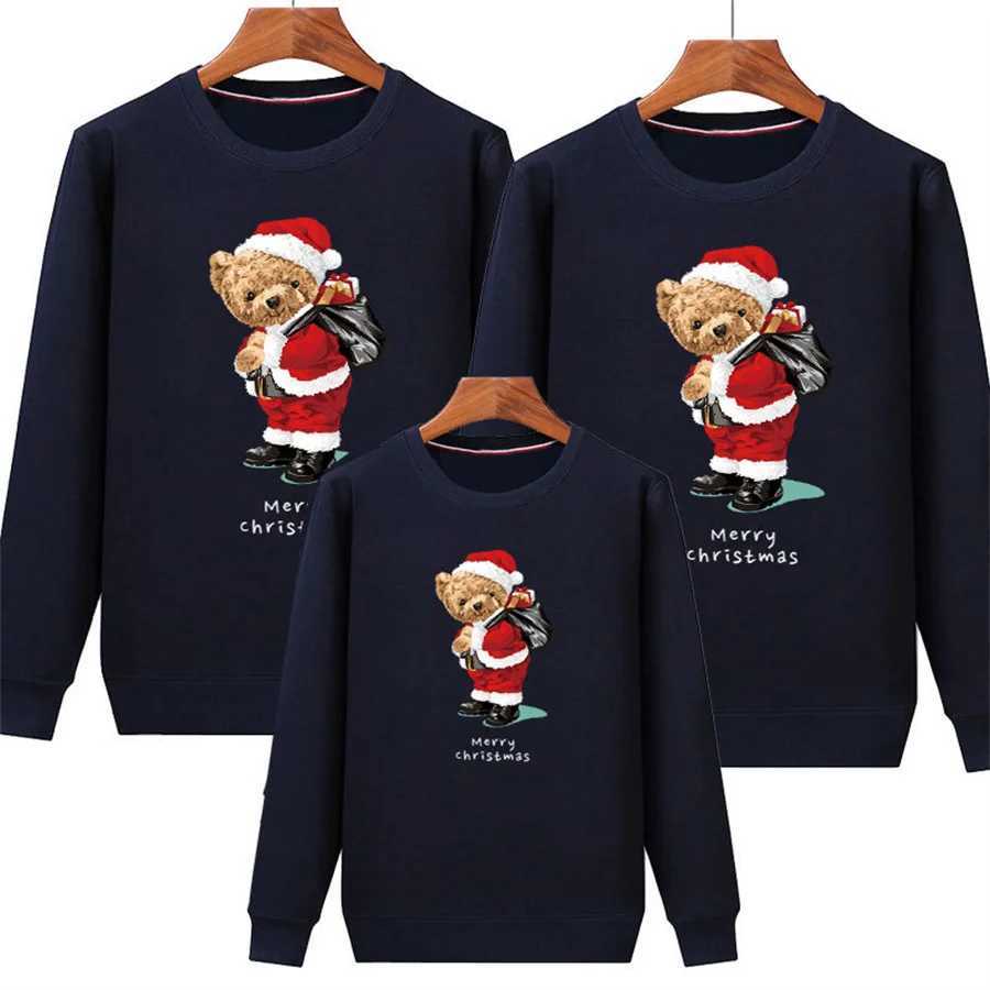 Family Christmas sweaters cute deer print jerseys Navidad family pajamas Christmas couple outfits baby family matching outfits W241008