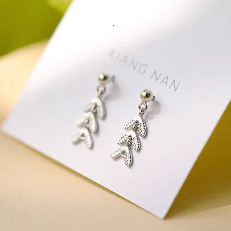 bean ear studs for women, 2024 new trendy and niche women's minimalist earrings