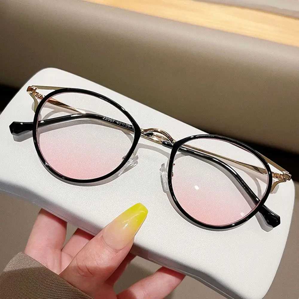 Anti-Blue Light TR90 Glasses Women Men Oversized Optical Frame Eye Protection Ultra Light Eyeglasses Office Computer GogglesX241008