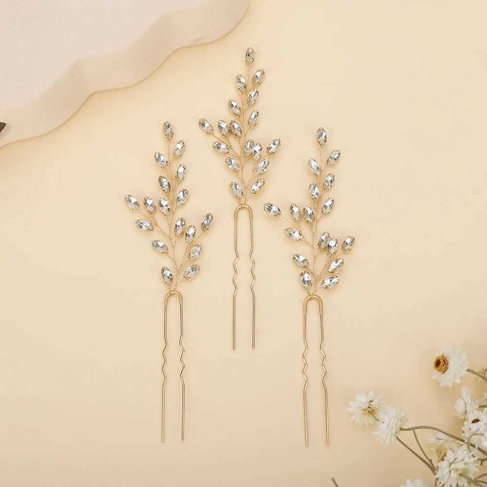 7 colors of rhinestone hair bridal flower hair jewelry suitable for party womens heads wedding hair accessories W241007