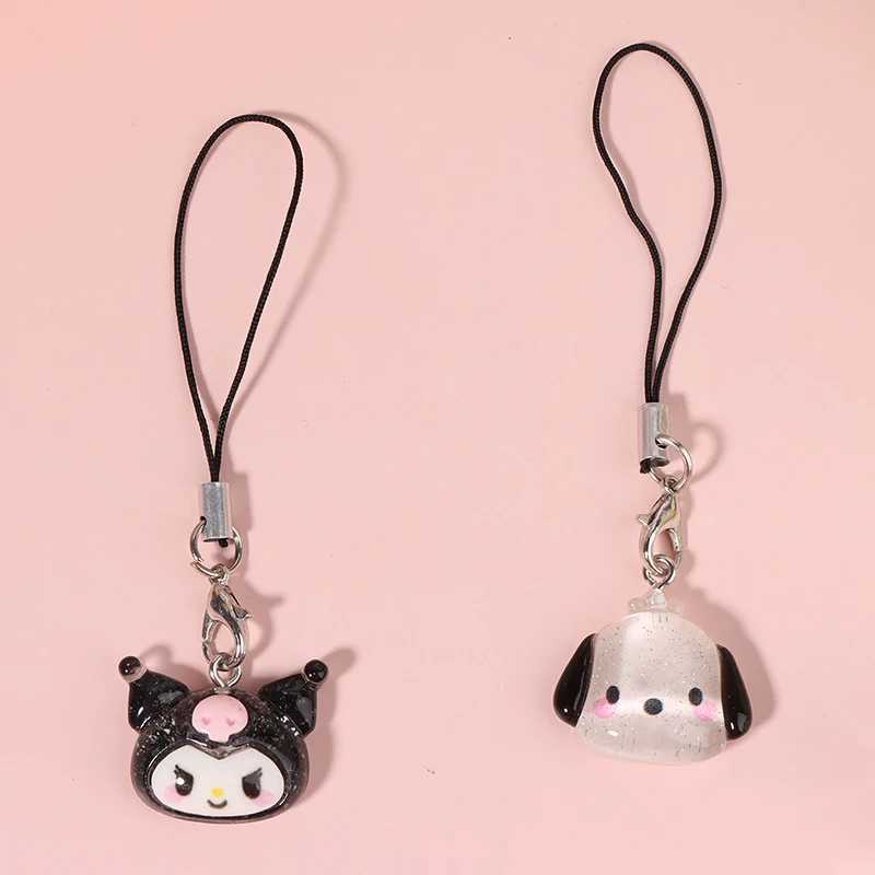 Kawaii Cartoon Anime Kuromi Mobile Phone Lanyard Melody Phone Straps Keychain Cute Bags Pendant For Girls GiftX241008