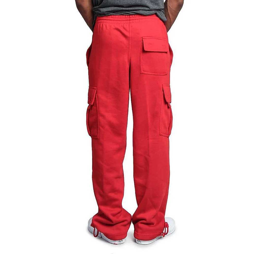 Mens Track Pants Cargo Pants Street Winter Fitness Gym Workout Running Training Exercise Breathable Long PantsX241008