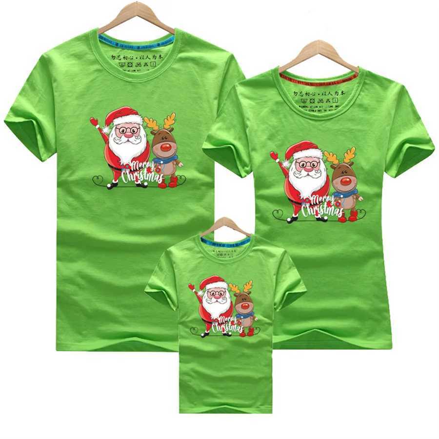 Christmas Family Appearance Mom and Me Clothes Adult Childrens T-shirt Baby jumpsuit Father Mother Daughter Son Match Family Clothing W241008