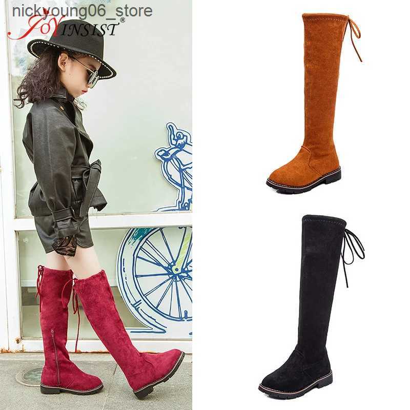 Boots Girls Knee-high Boots Princess Edition Childrens Tall Boots 2024 Children High Kids Shoes Bota Kid L240910
