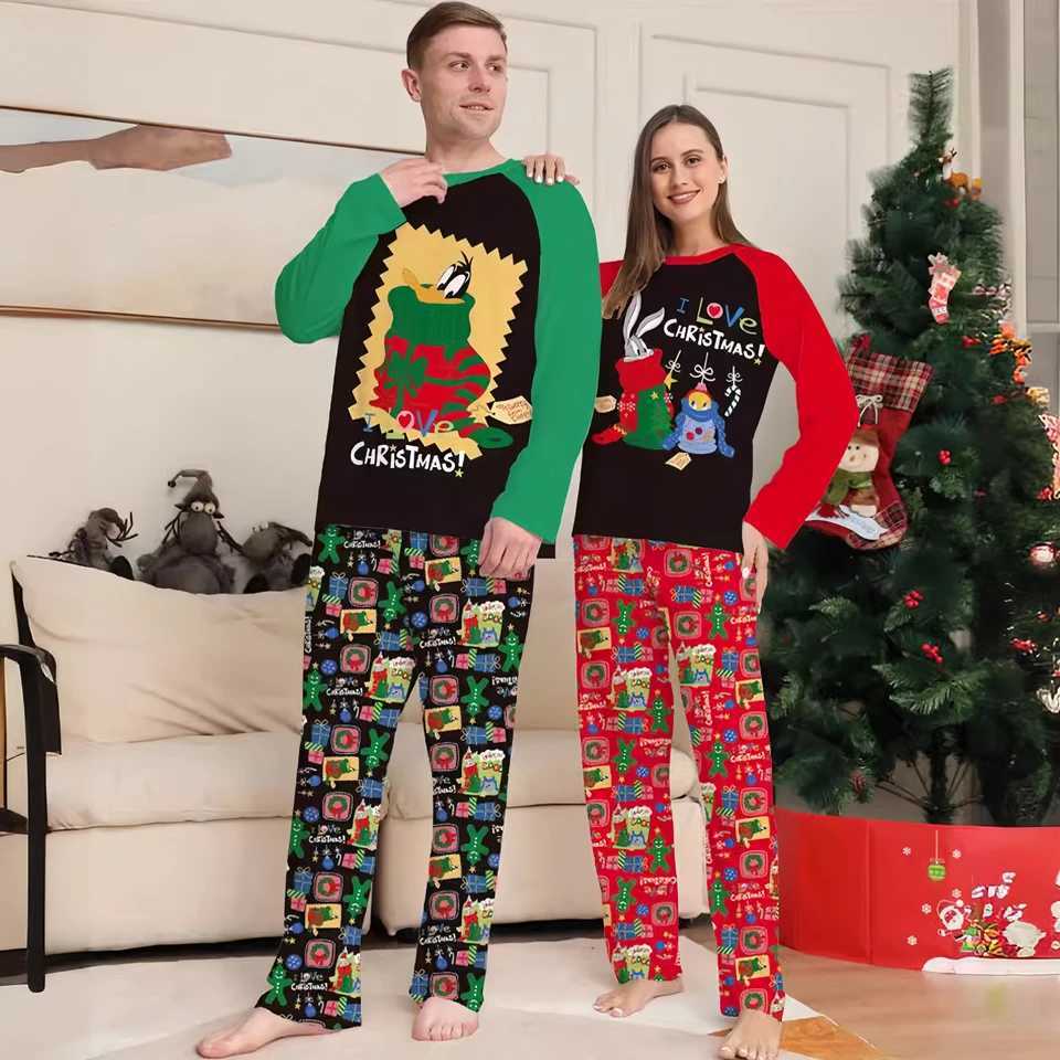 2024 Cartoon Anime Printed Christmas Pajamas Suitable for the Whole Family Cotton Pajamas Baby Children Boys and Girls Casual Clothes W241008