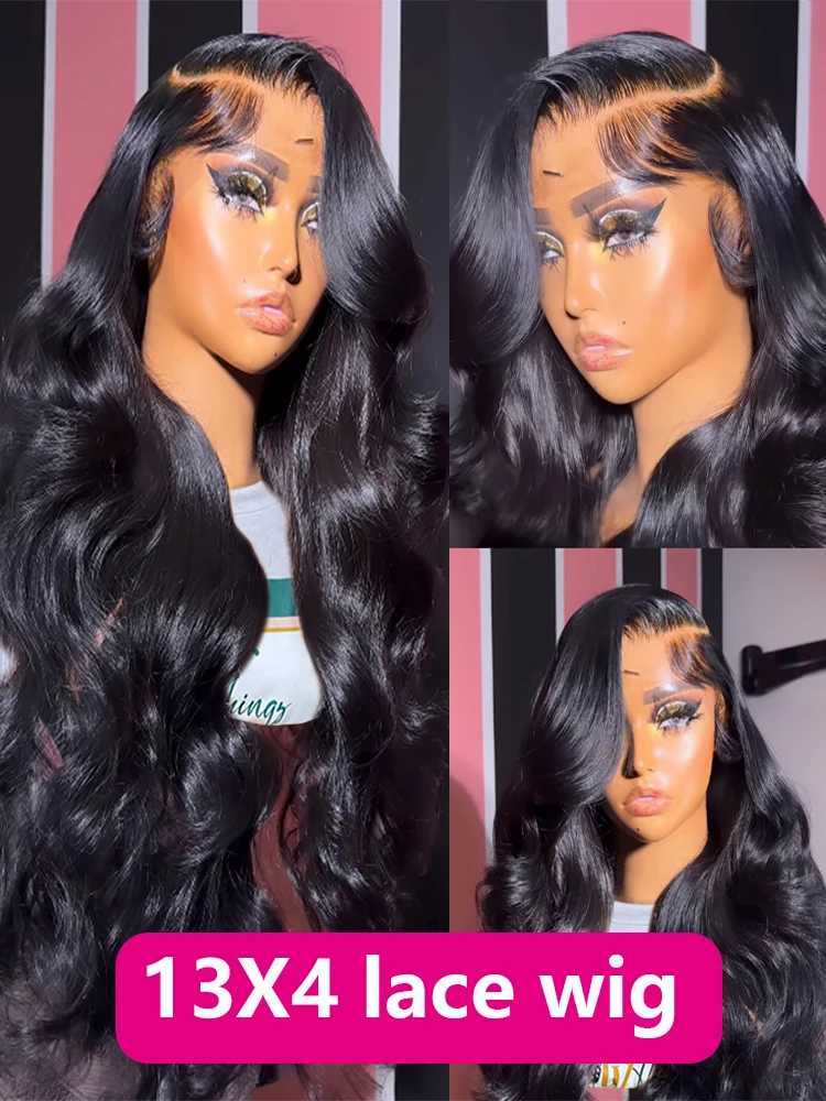 Glueless Wig Human Hair Ready To Wear Body Wave 13x4 Lace Front 6x4 Closure Wig Preplucked Melt Skins Pre Bleached KnotsXJ241008