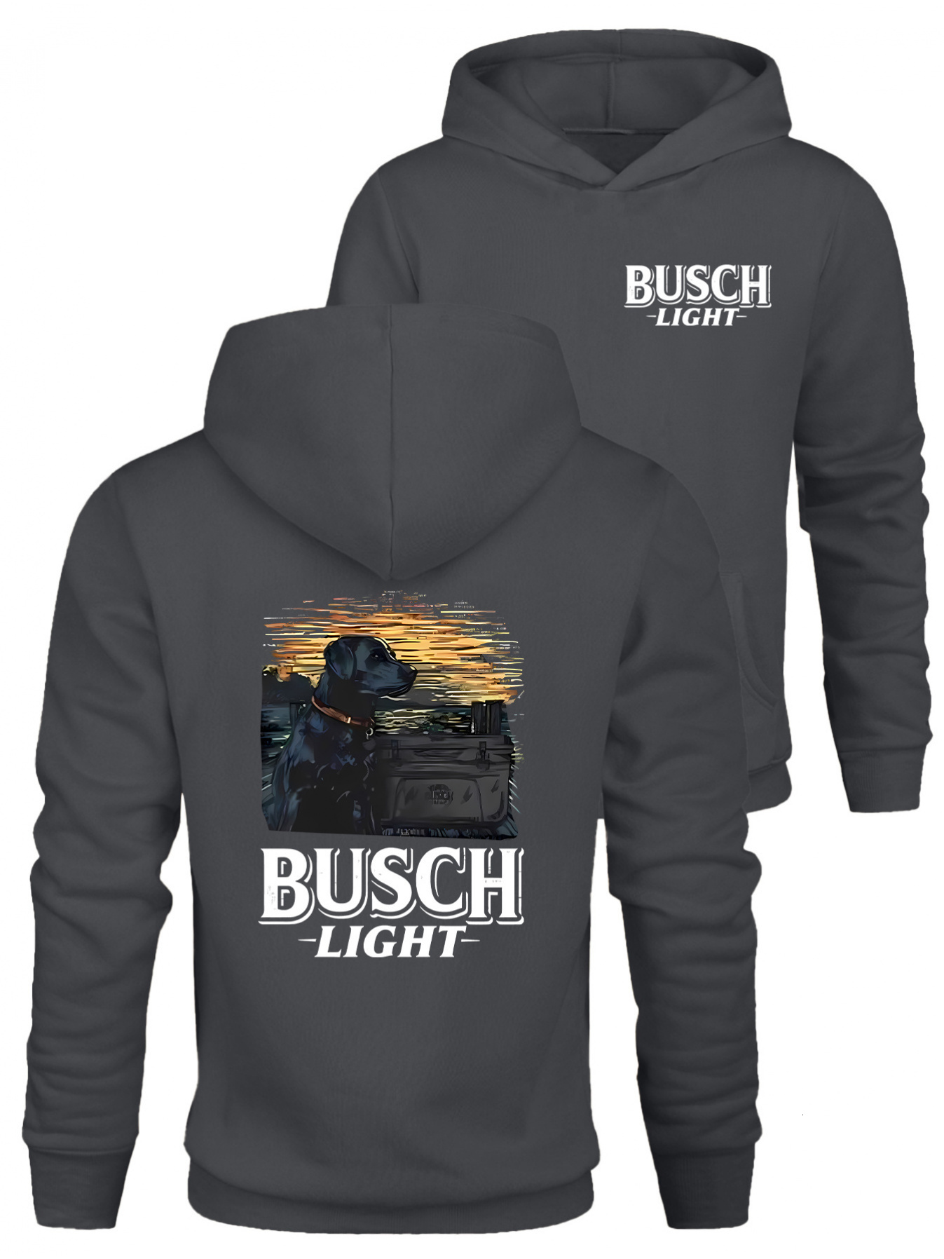 Busch-Light'm Old and Wise-Is Because God Toreted When I Were Young and Stupid' Printing, Men's Casual and Comfortable Hoodie, Fashion 