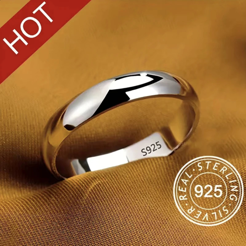 Never Fading 18K Gold Plating Silver 925 RingsHigh Quality Engagement Ring Wedding Band Gift Jewelry Mens Womens Accessories 240927