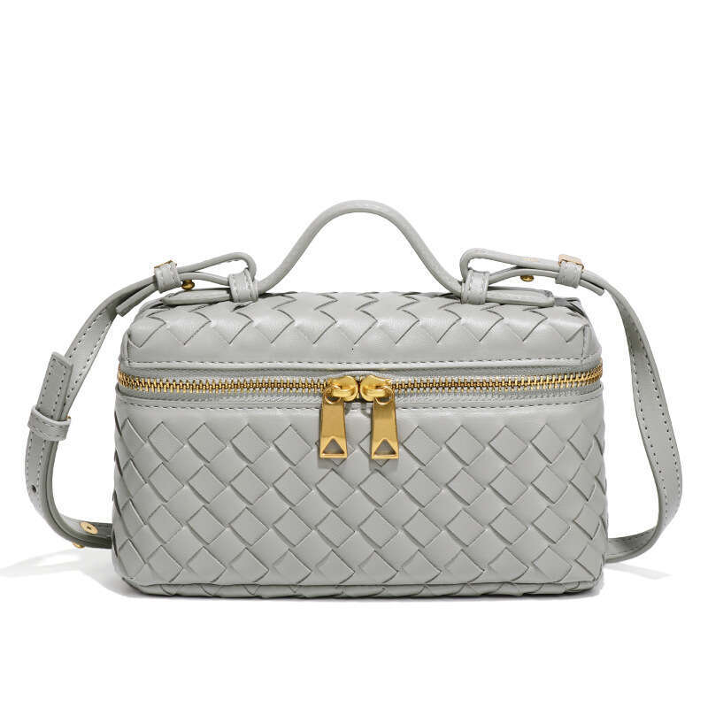 Hand Woven Fashionable For B Family S Spring And Summer New Style Single Shoulder Hand Held Crossbody Lunch Box Bag