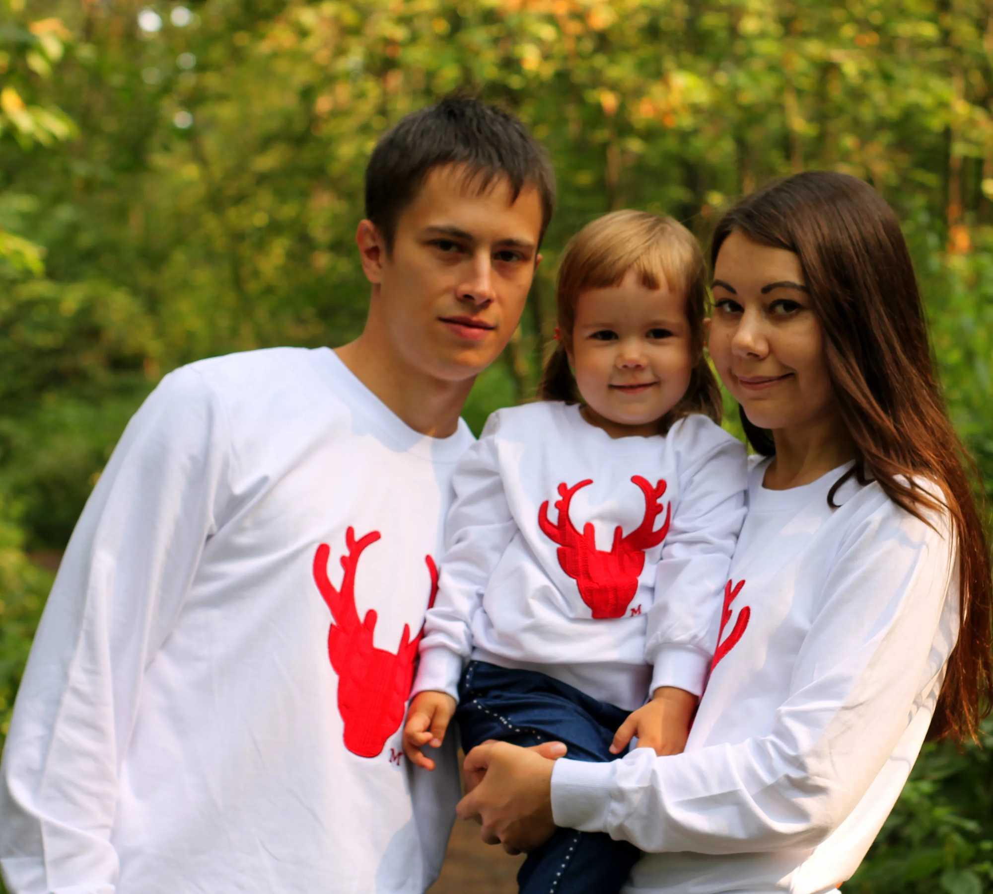 2021 Christmas Family Appearance Deer Mom and I Clothes Match Family Clothing Set Mother Daughter Father Baby T-shirt W241008