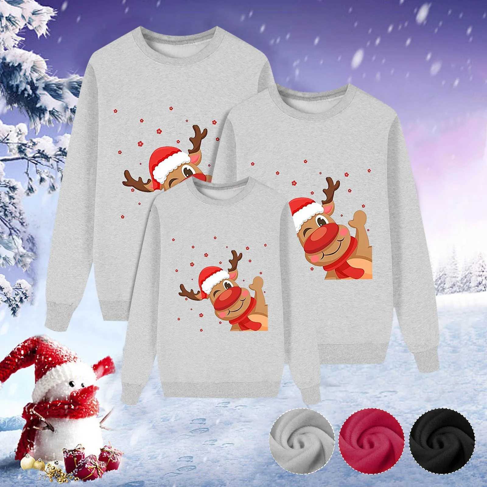 Family Christmas sweater Christmas sweater jersey mother father child girl boy matching clothing winter sweater skydiving family appearance Navidad W2