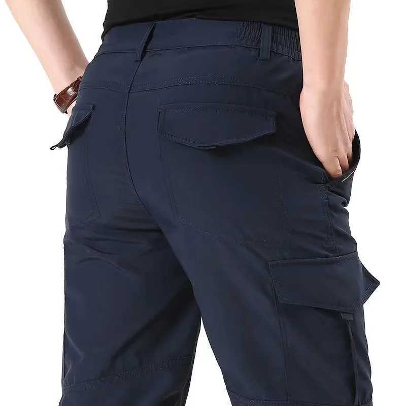 2024 Training Summer Multiple pockets Long Trousers Male Waterproof Quick Dry Cargo Camping Overalls Tactical Pants Breathable X241008