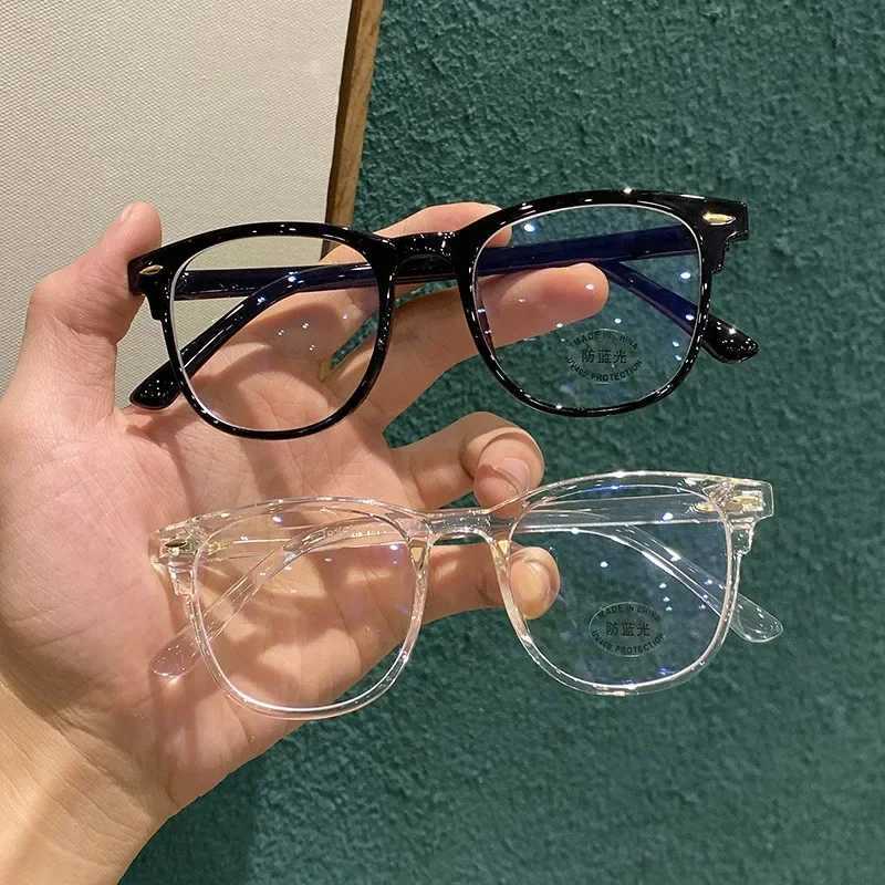 Classic Transparent Computer Glasses Frame Women Men Anti Blue Light Glasses Blocking Glasses Optical Glasses Lenses Oculos MaleX241008