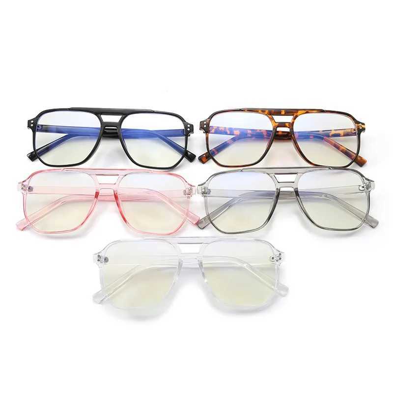 Transparent Computer Glasses Frame Women Men Anti Blue Light square Eyewear Blocking Glasses Optical SpectacleX241008