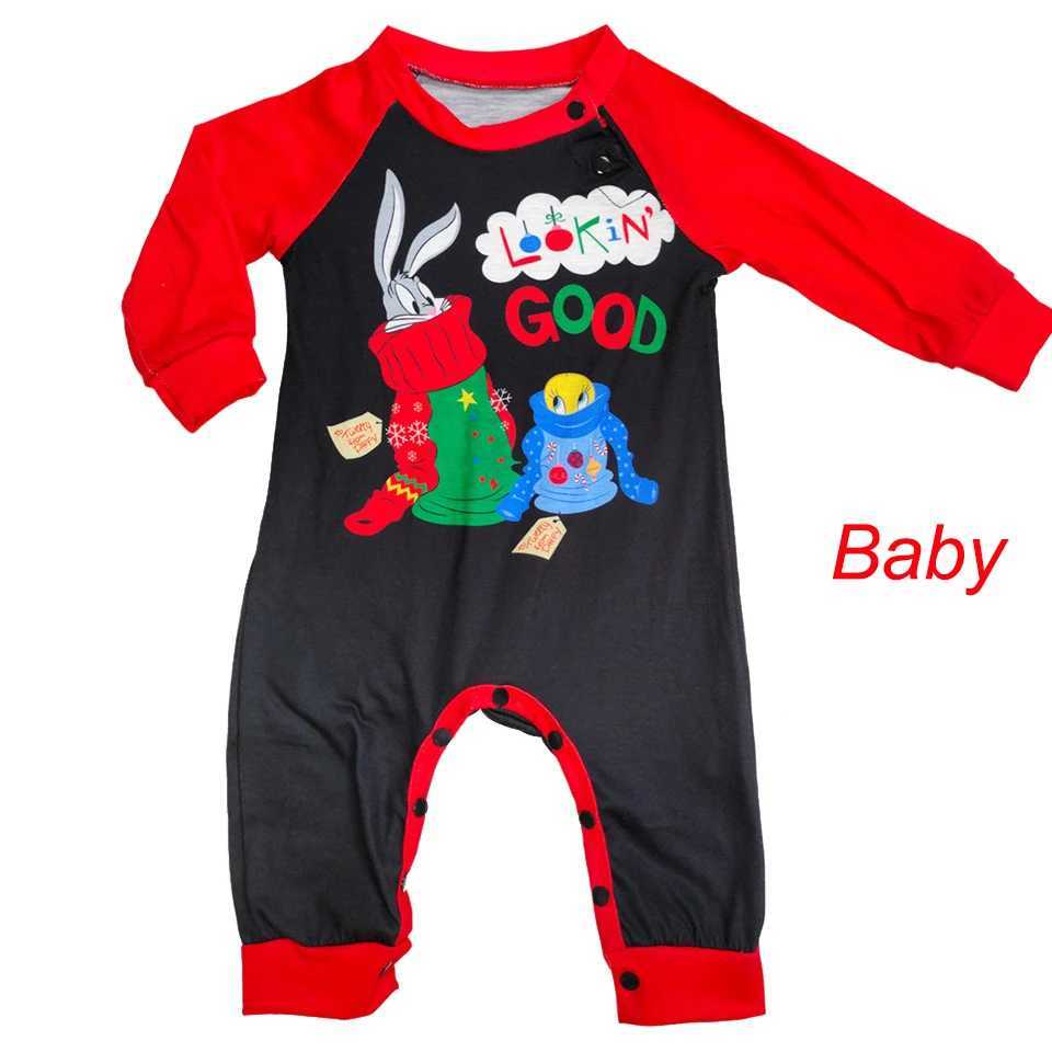 2024 Cartoon Anime Printed Christmas Pajamas Suitable for the Whole Family Cotton Pajamas Baby Children Boys and Girls Casual Clothes W241008