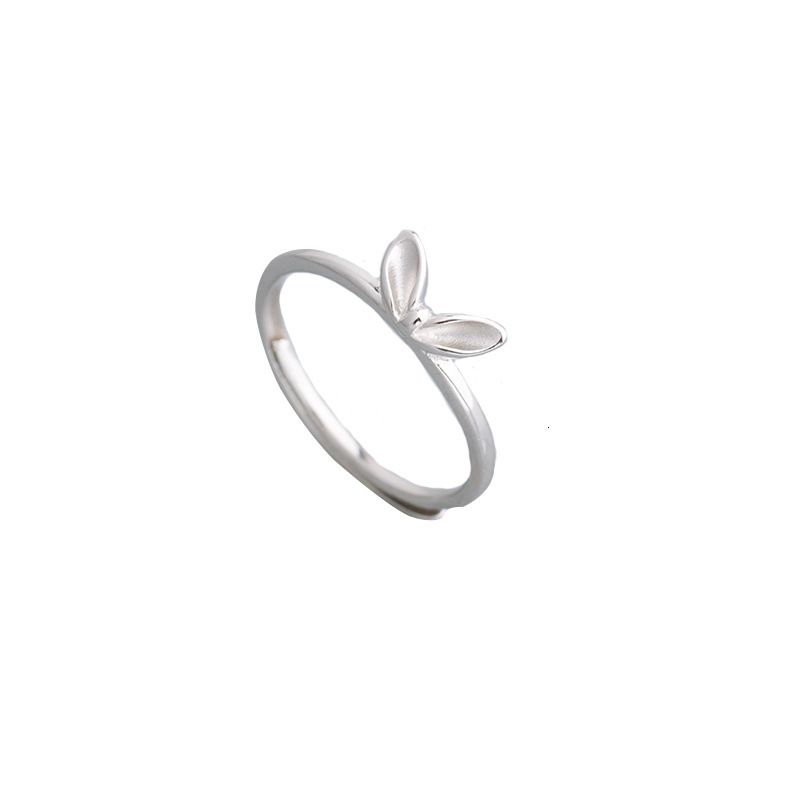 Rabbit Ear Ring, Female Personality, Simple and Cute temperament, Student Adjustable Open Ring