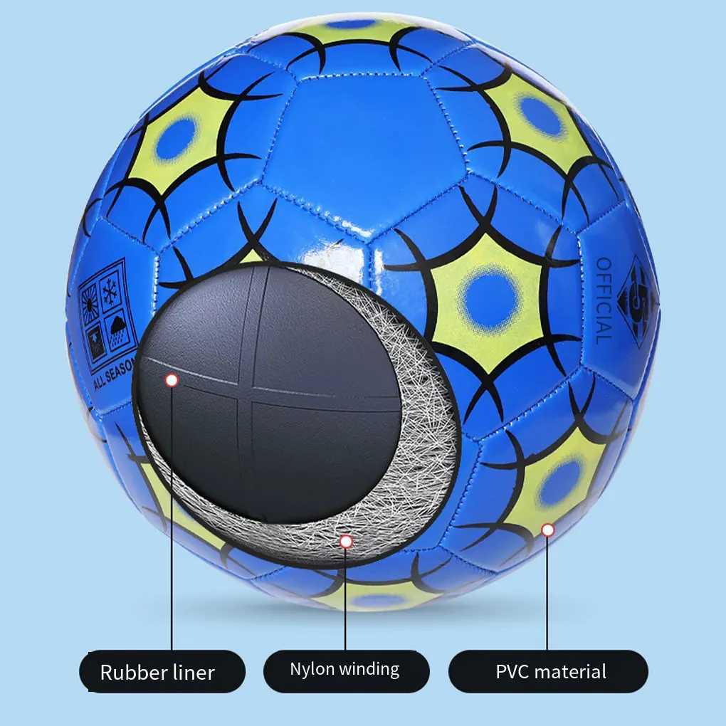 High quality latest football official size 5 PVC material outdoor competition ague football training bola de futW241008