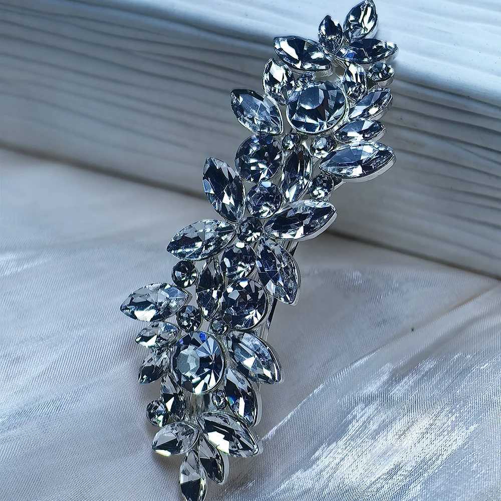 Diamond Hair Clip Flower Hair Barrel Crystal Pearl French Hair Clip Valentines Day Wedding Ball Accessories W241007