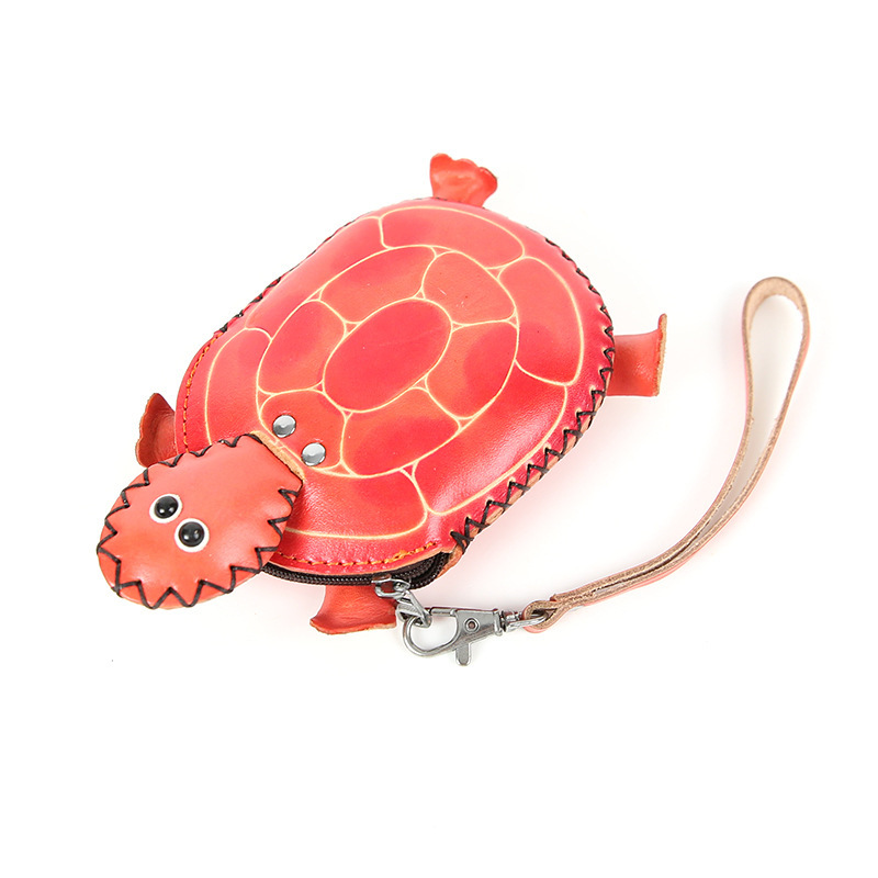 Coin Purse Green Turtle Shaped Wallets Women's Travel Zipper Handbag for Coins Keys and Small Accessories Daily Use