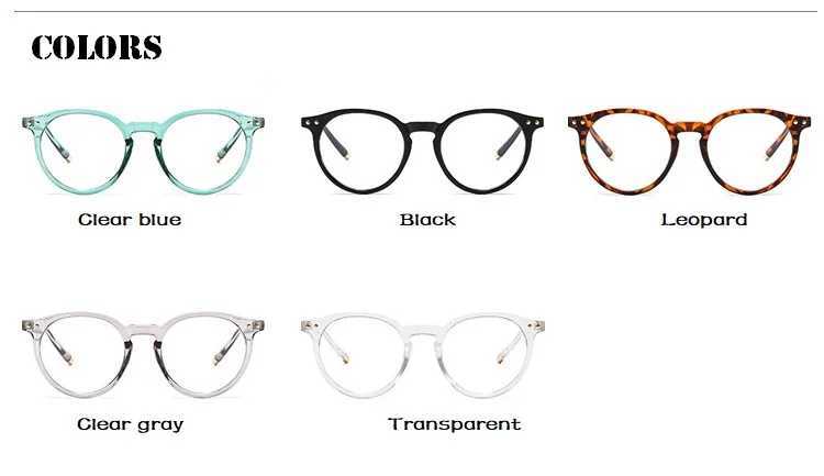 Vintage Round Optical Glasses Women Men Anti Blue Light Eyeglasses Frame Prescription Transparent Lens Spectacle Frame UnisexX241008