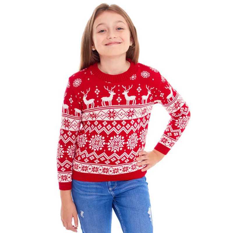 Christmas Pajamas Family Mom and Daughter Match Clothes Cotton Sweater Merry Christmas Printing Match Family Christmas Set W241008