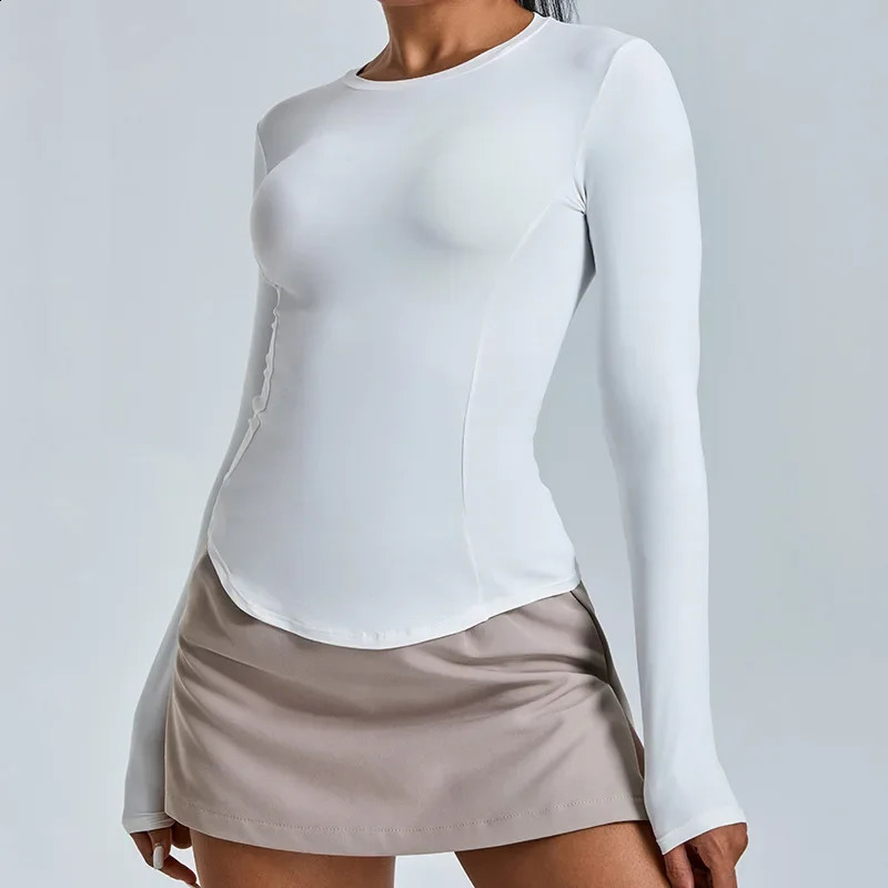 WANAYOU Womens Long Sleeve Yoga Shirt for Winter Fitness Running Fitness Clothing for Exercise Drying Fitness Breathable High Elasticity Sports Top 24