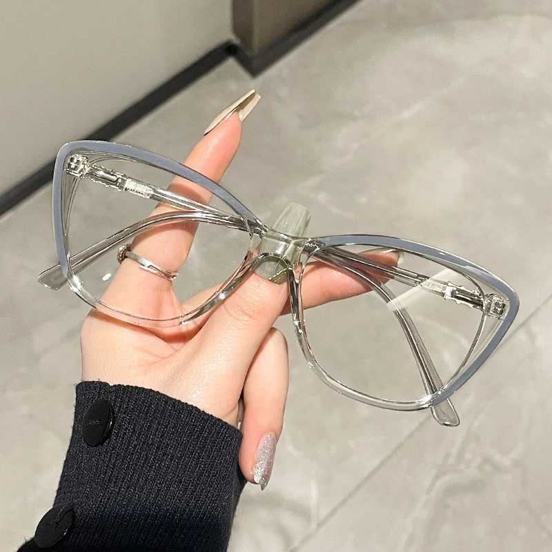 Ultralight Tr90 Glasses Women Blue Light Blocking Computer Glasses Designer Optical Eyeglasses Frames Men Square Eyewear OrangeX241008