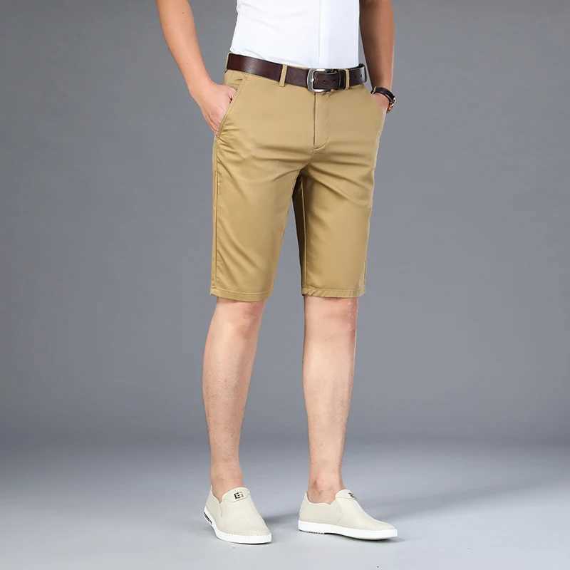Mens summer new knee length business casual classic brand comfortable clothing mens board shortsW240713