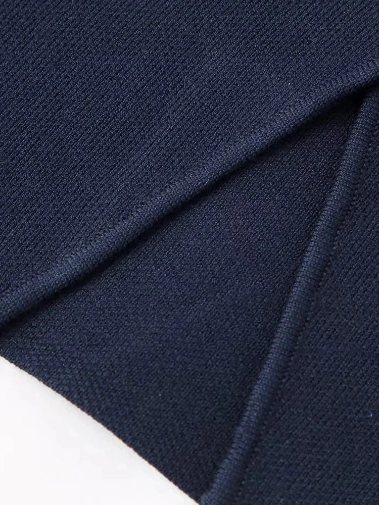 Chic Lady Spring Summer Casual Sleeveless Knitted Short Blue Tops Girls Fashion Irregular Buttons Elastic Cardigans Vest 240924