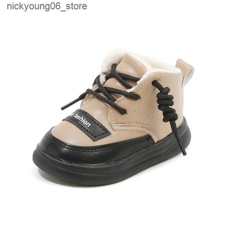 Boots Baby Shoes Plush Kids Boot Thick Snow Boots Cotton Shoe Winter Shoe for Girl Kids Shoe for Girl Toddler Shoes Ankle Boot Botas L240910
