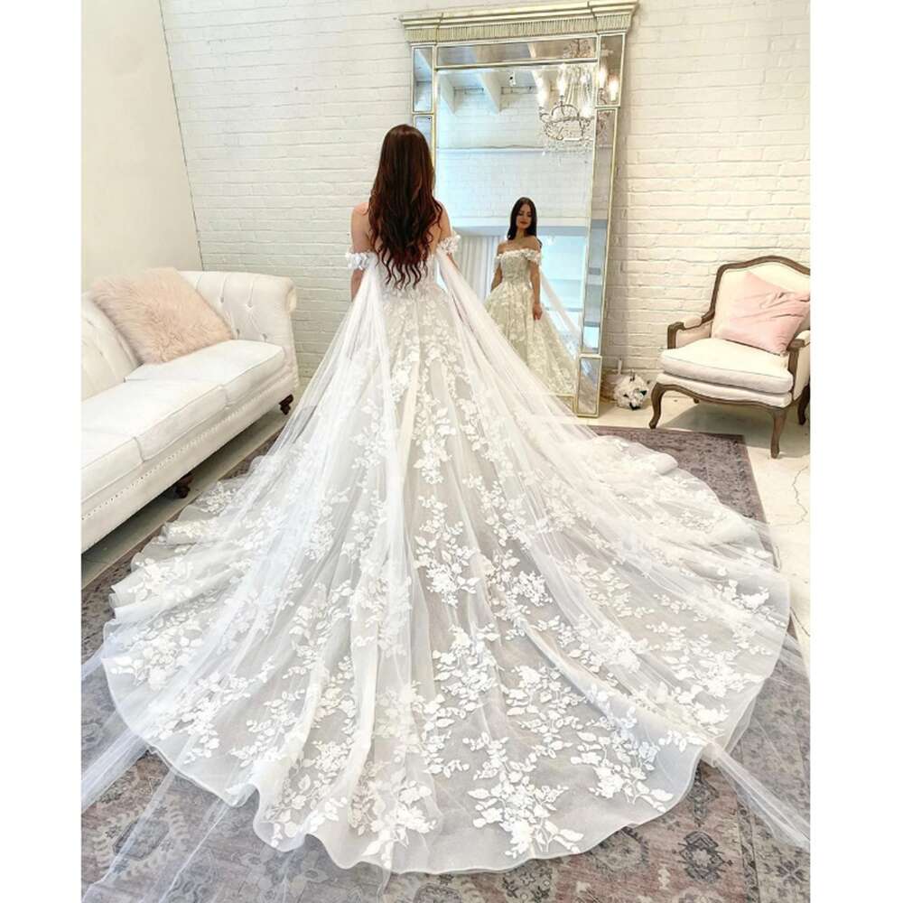 Exquisite Wedding Dress Vestidos De Novias 2024 Off Shoulder or Length Chapel Train Pure White Sweetheart Pretty