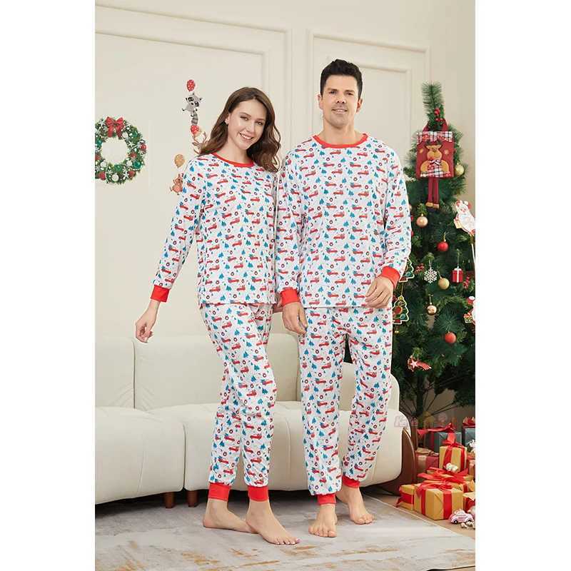 2025 Christmas Pajama Family Matching Adult Father Mother Child Girl Baby Christmas Pajama Costume Set Family Appearance Pajama W241008