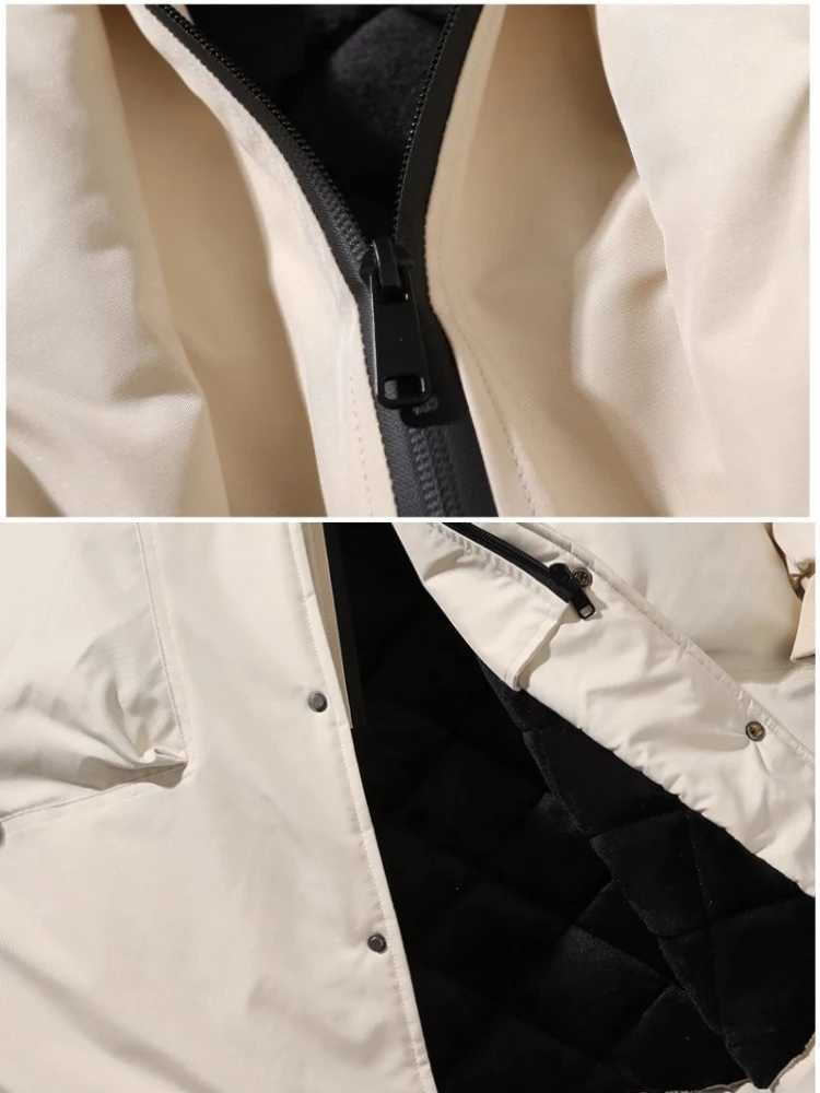 Winter wool lined long trench coat mens oversized 9XL hooded windproof coat casual coat large-sized 6XL 7XL 8XL W241007