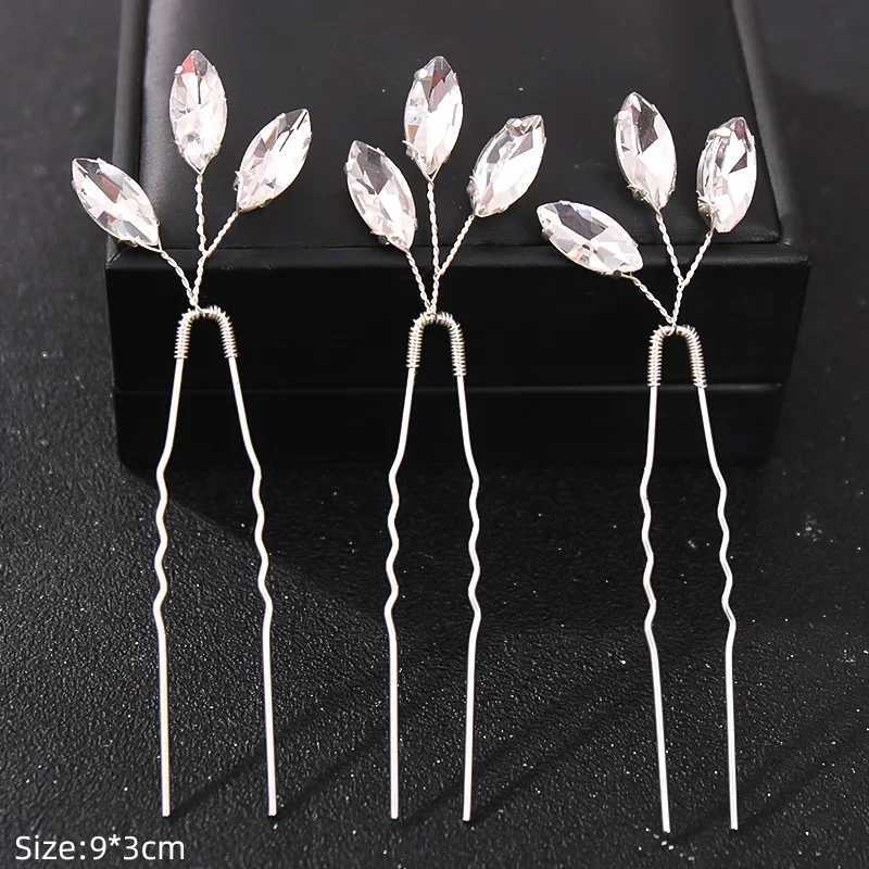 Fashion crystal pearl rhinestone hair clip female bride hair clip party wedding hair clip jewelry W241007