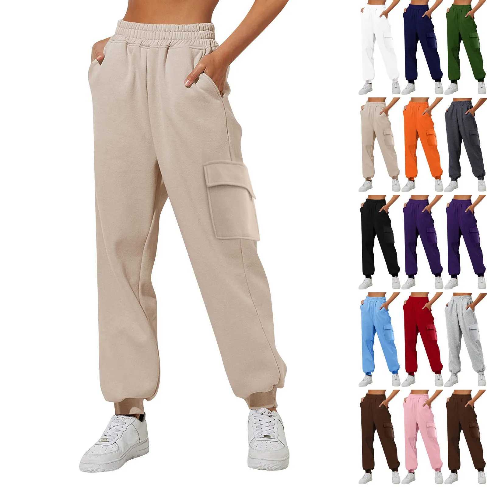 Womens Thin High Waisted Loose Sweatpants Comfortable High Waisted Jogging Pants With Pockets Casual for WomanX241008