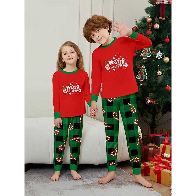 2025 Christmas Matching Set Family Pajama Set Christmas Father Daughter Family Appearance Clothing Adult Childrens Pajamas W241008