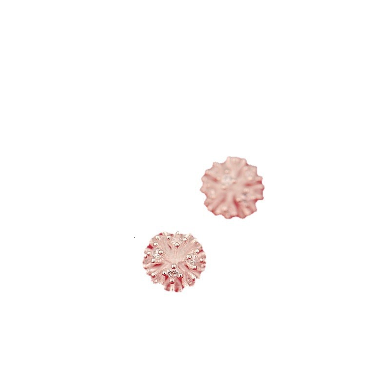 needle dandelion wer ball Christmas style snowflake exquisite dia studded for women, classic and simple earrings