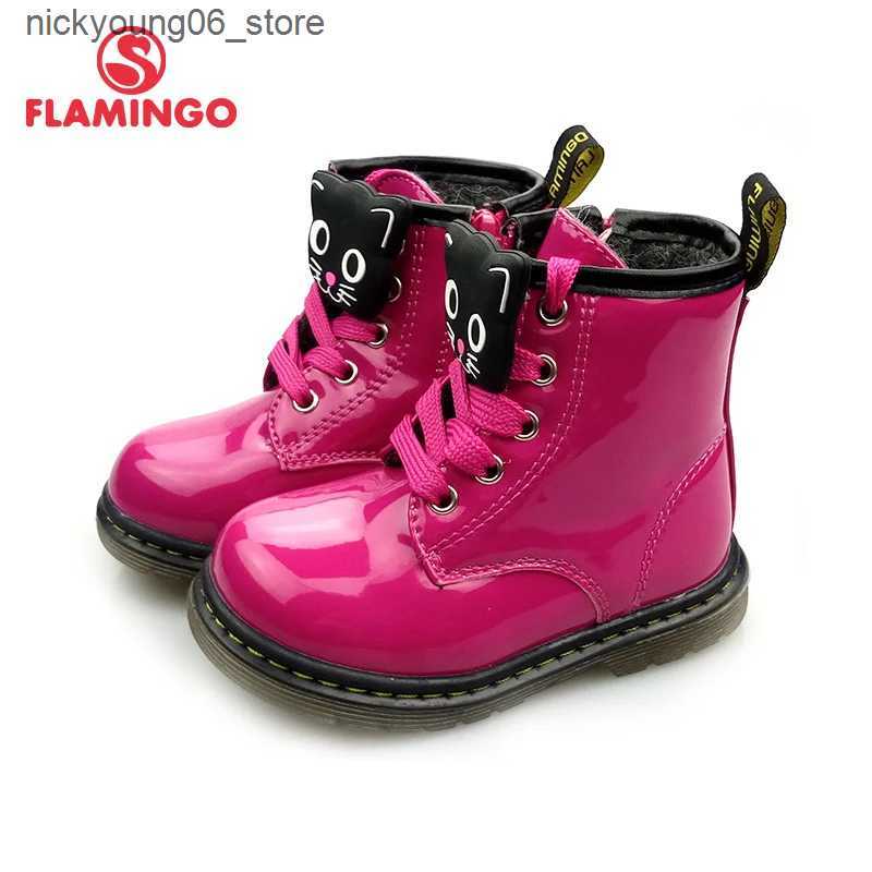 Boots FLAMINGO Autumn Non-slip Keep Warm Childrens shoes Fashion Toddler Boots Size 22-28 Kids shoes Free shipping 82B-BNP-0956/0958 L240910
