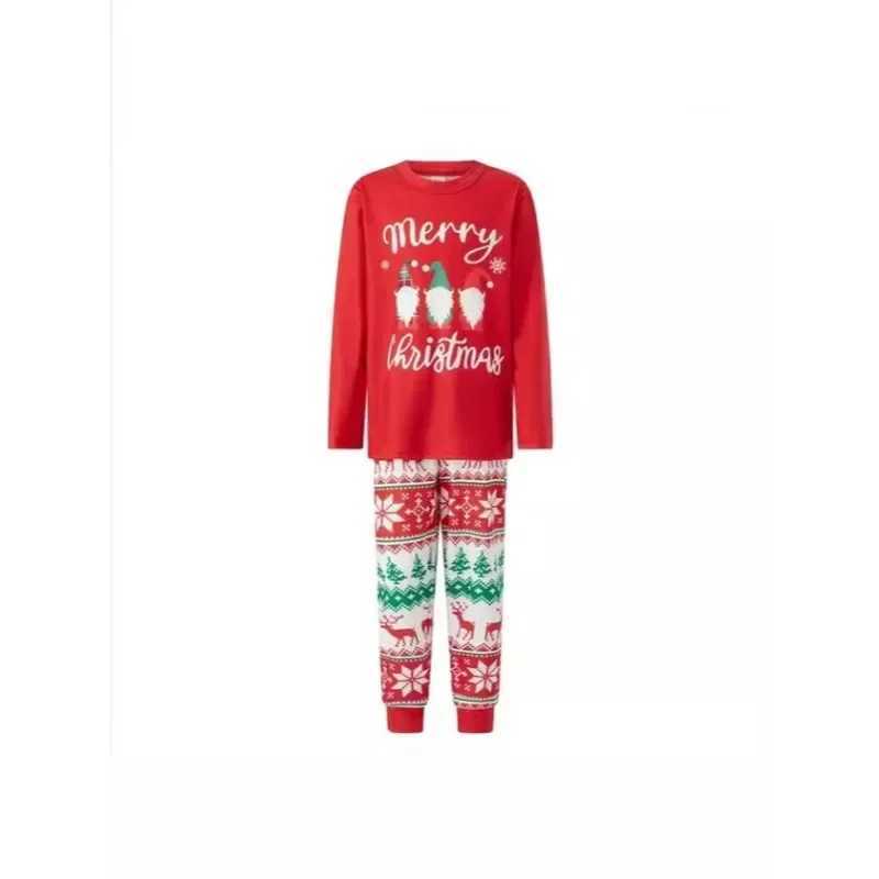 New 2024 Christmas Printed Pajama Set Mother Father Child Matching Set Baby jumpsuit Cute Soft 2-piece Pajama Family Appearance W241008