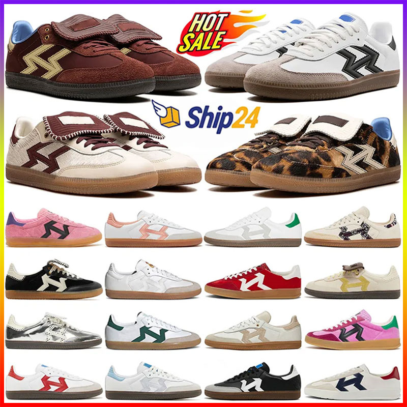 free shipping men women designer sneakers shoes Black White Gum Wales Leopard Pony Hair Nylon Bonner Silver Red Pink Cream Yellow Men and women outdoor casual shoes